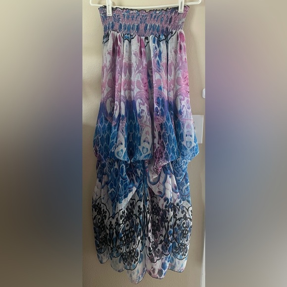 Alberto Makali Convertible Bubble Fairy Maxi Slip Skirt Dress Small Y2K Boho - Picture 5 of 12